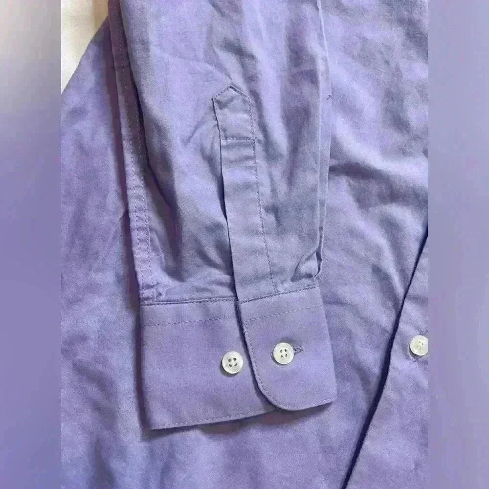 Bergamo New York Boys Size 14 Dress Shirt Purple